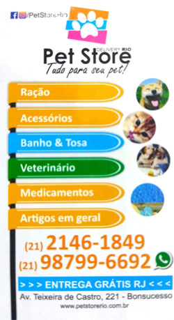 Pet Delivery Rio - rações, acessórios e medicamentos para animais de estimação.